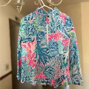 Lilly Pulitzer Coral Girls S(4-5) Pullover